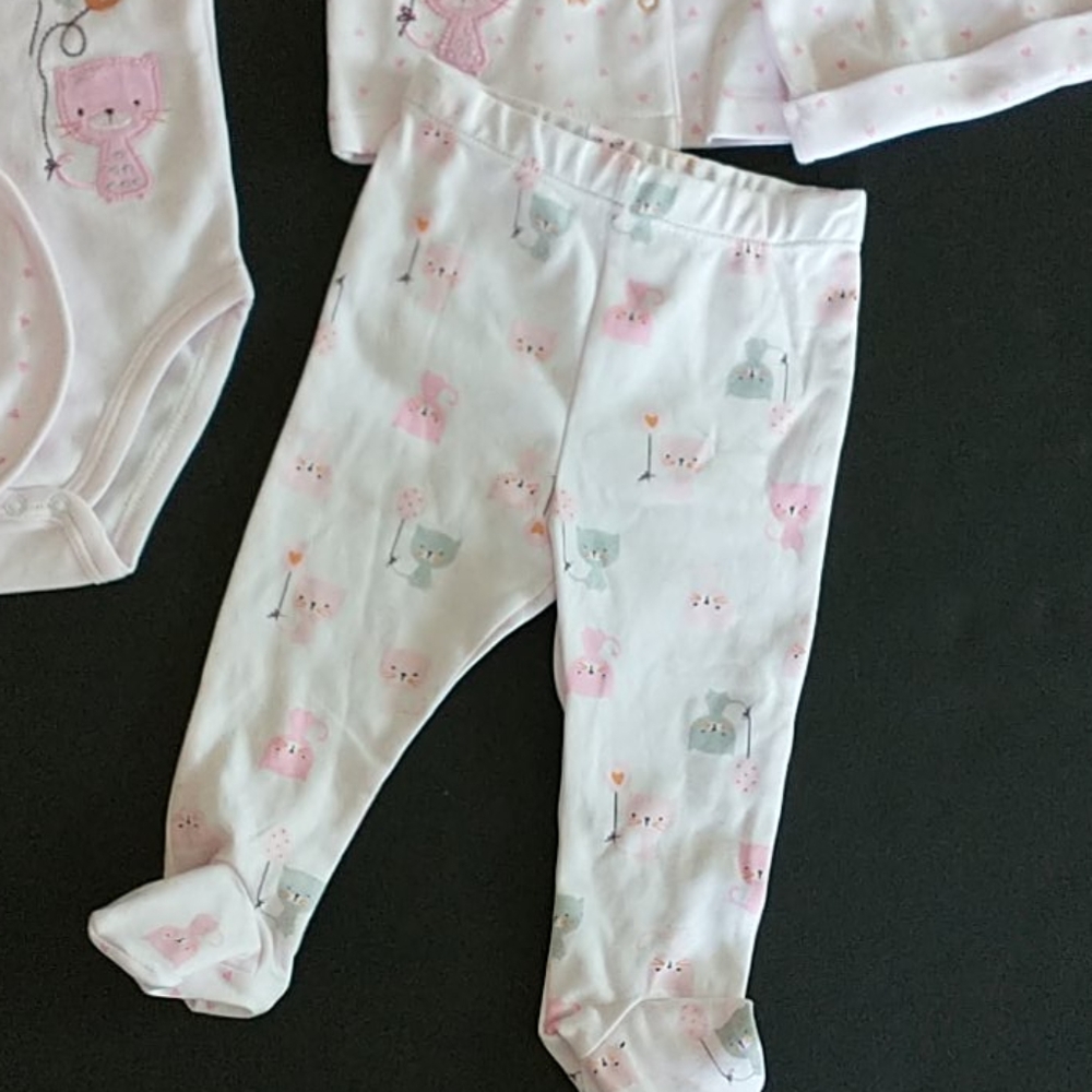 5 Piece Set Baby Girl Outfit Size 6 Months - Picture 4 of 7
